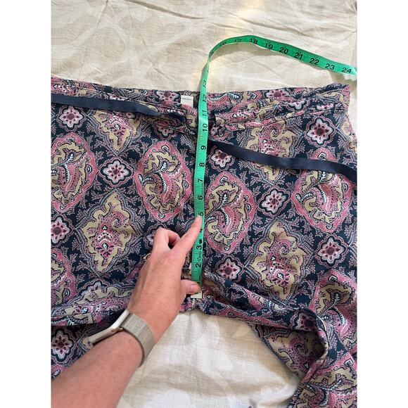 Sundance Paisley Pull-on Madora Drawstring Pants women’s medium petite - Picture 7 of 14